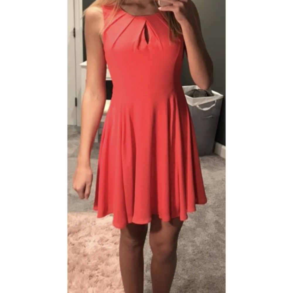 Express coral dress